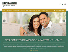 Tablet Screenshot of briarwood-apthomes.com